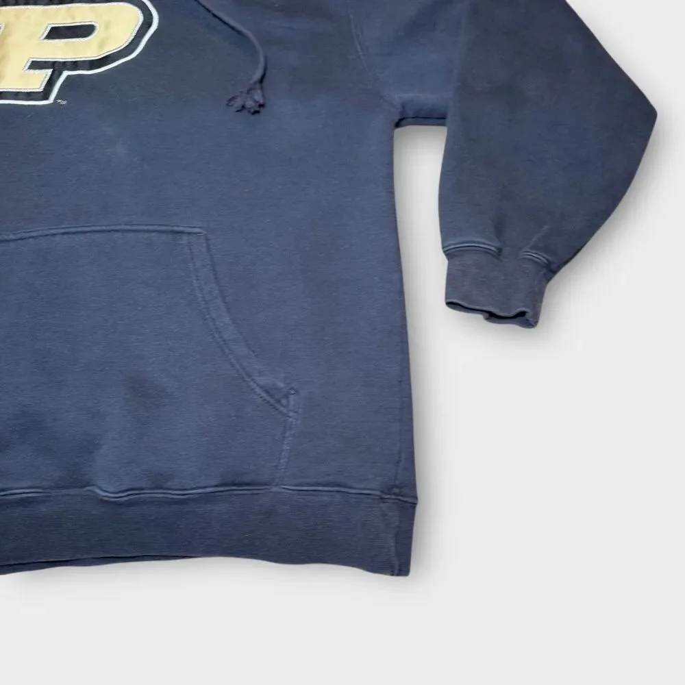 Purdue Boilermakers Hoodie Mens XL Pro Player NCAA College Football Navy Gold - Picture 7 of 11